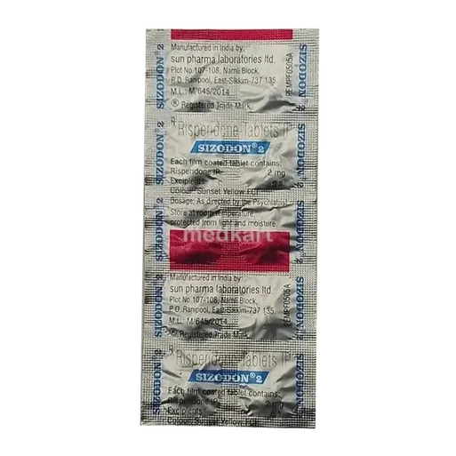 sizodon 2mg tablet 10's